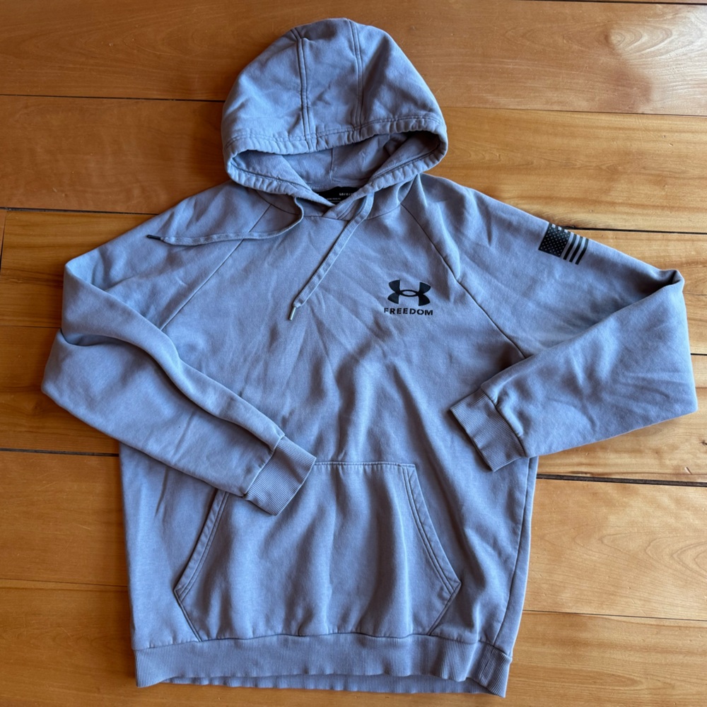 Men’s under armour freedom Gray Hoodie with Logo